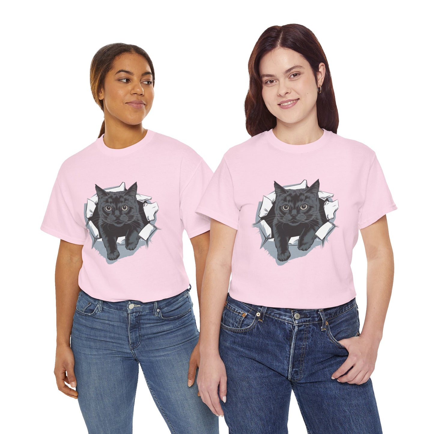 "Peek-a-Boo Cat" - Cotton Tee